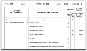 exemple de devis avec option