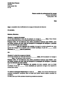 exemple de devis agence de voyage
