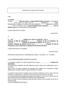 exemple de devis consultant