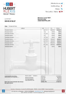 exemple de devis legal