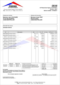 exemple de devis legal