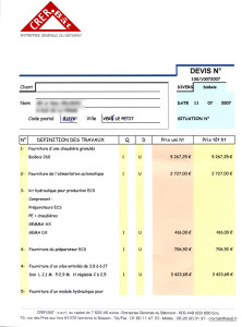 exemple de devis nettoyage industriel