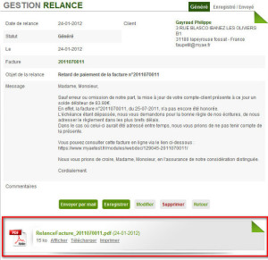 exemple de relance devis