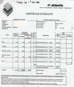 exemple de devis chauffage au sol