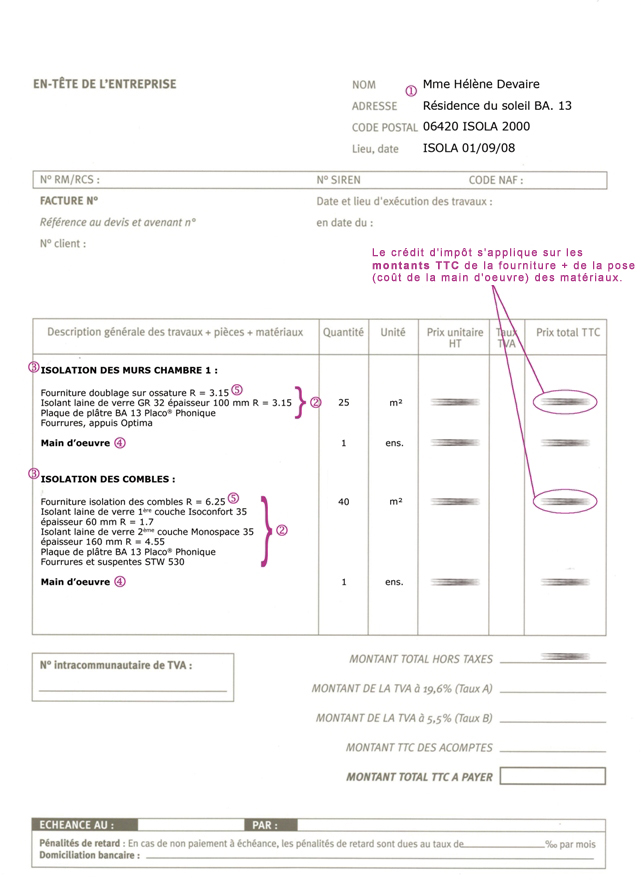 exemple de devis d artisans