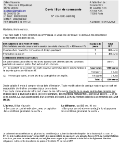 exemple de devis d un graphiste