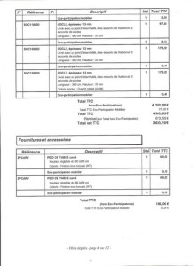 exemple de devis mobilier