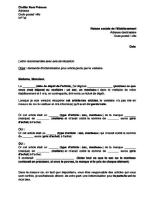 exemple de devis pour vetement