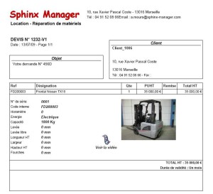 exemple de devis proforma