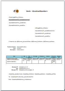 exemple de devis publipostage