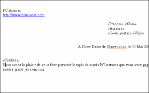 exemple de devis publipostage