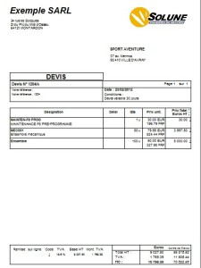 exemple de devis service informatique