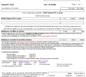 exemple de devis service informatique