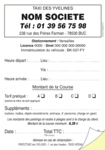 exemple de devis taxi