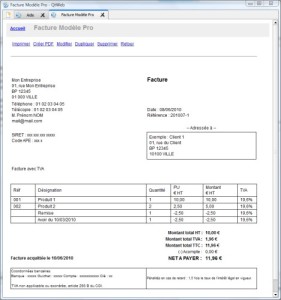exemple de devis access