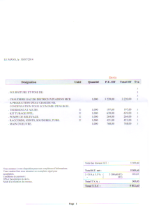 exemple de devis chaudiere