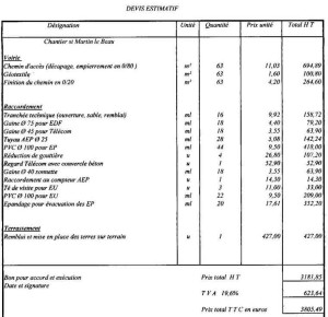 exemple de devis d un carrelage