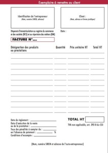 exemple de devis et facture auto entrepreneur