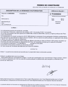 exemple de devis permis de construire