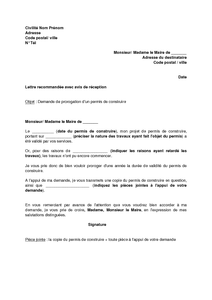 exemple de devis permis de construire
