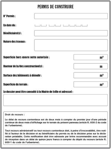 exemple de devis permis de construire
