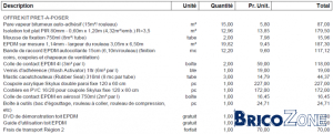 exemple de devis plafonnage