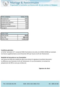 exemple de devis pour dj