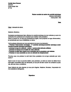 exemple de devis stage