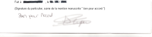 exemple de reserve sur devis