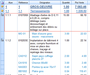 exemple de devis batigest