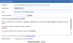 exemple de devis emailing