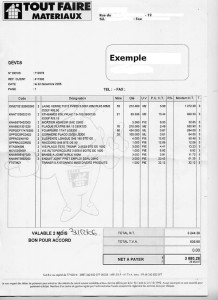 exemple de devis pour amenagement combles