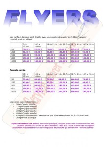exemple de devis pour flyers