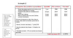exemple de devis spectacle