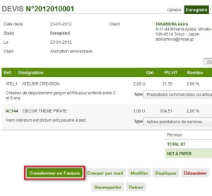 exemple de devis auto entreprise