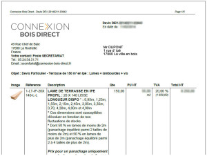 exemple de devis bardage bois