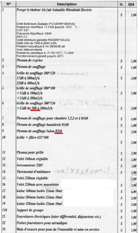 exemple de devis clim