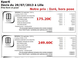 exemple de devis fenetre alu