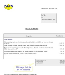 exemple de devis imprimeur