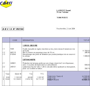 exemple de devis imprimeur