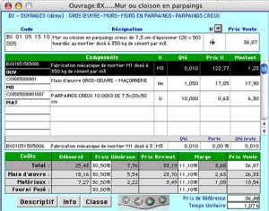 exemple de devis mur parpaing