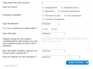 exemple de formulaire devis
