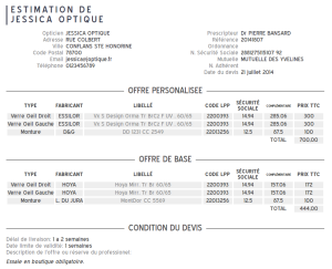 exemple de formulaire devis