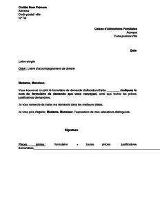 exemple de lettre d accompagnement devis