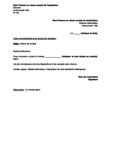 exemple de lettre d accompagnement devis