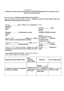 exemple de devis artistique