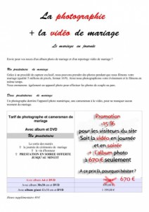 exemple de devis organisation mariage