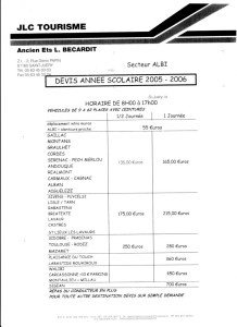 exemple de devis transport