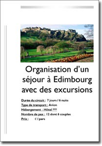 exemple de devis bts tourisme