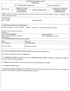 exemple de devis bts tourisme
